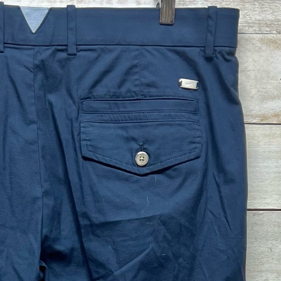 Nike Pants Men 38x30 Blue Dri Fit Straight Leg Chino Casual Workwear Office Golf - Picture 3 of 11